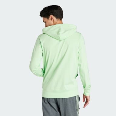 Poleron adidas sales verde hombre