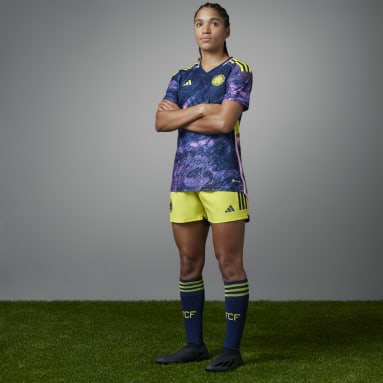 Camiseta Visitante Versión Jugadora Selección Colombia Femenina 23 Multicolor Mujer Fútbol