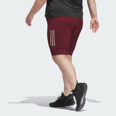 Women's Cycling Burgundy The Padded Cycling Shorts (Plus Size)