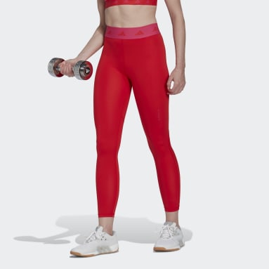 adidas FORMOTION Sculpt Croco 7/8 Leggings - Burgundy