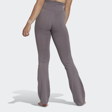 Legging adidas Yoga Studio Flared Cinza Mulher Training