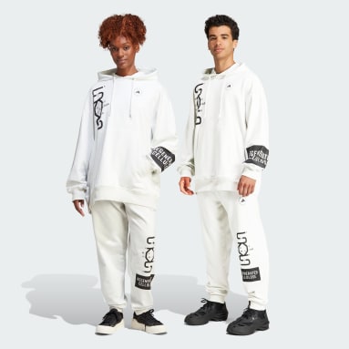 adidas by Stella McCartney adidas by Stella McCartney Regenerated Cellulose Sportswear Hose – Genderneutral Weiß