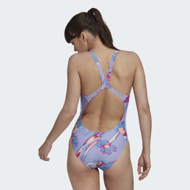 Positivisea 3-Stripes Badedrakt Lilla