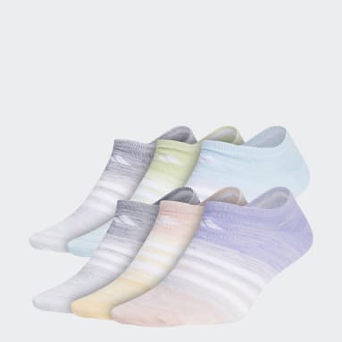 Women Training Purple Superlite Multi Space-Dye No-Show Socks 6 Pairs