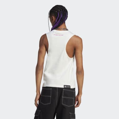 adidas Rib Corset Tank Top - White | adidas Canada