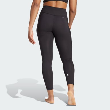 Leggings 7/8 da yoga Essentials Nero Donna Fitness & Training