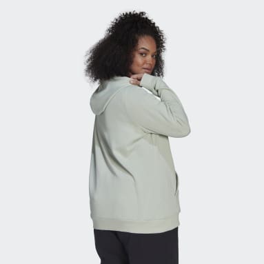 Veste à capuche Essentials Logo (Grandes tailles) Vert Femmes Sportswear