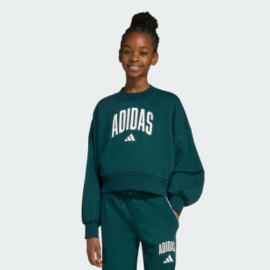 Buzo con cuello redondo Essentials de temporada con tipografía retro para niños
