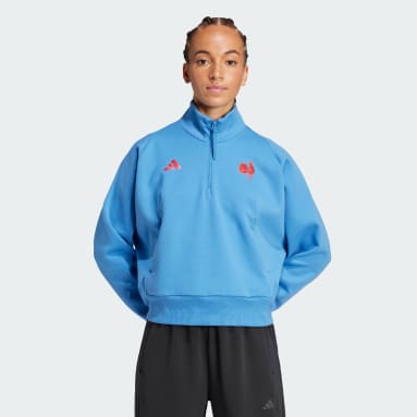 France Rugby ADIDAS Z.N.E. Travel Quarter-Zip Overdel