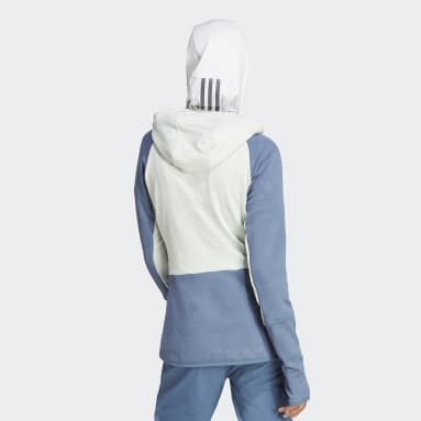 Frauen TERREX TERREX Tech Flooce Hooded Hiking Fleecejacke Grün