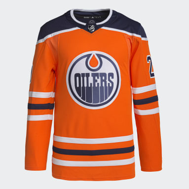 Maillot Domicile Oilers Draisaitl Authentique Orange Hommes Hockey