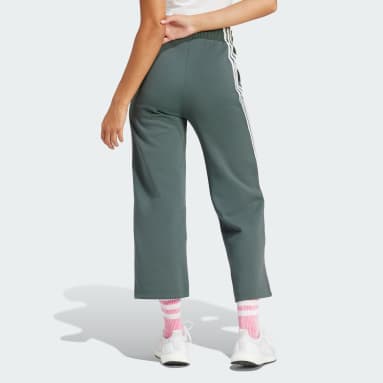 Pantalón Future Icons Open Hem 3 bandas Gris Mujer Sportswear
