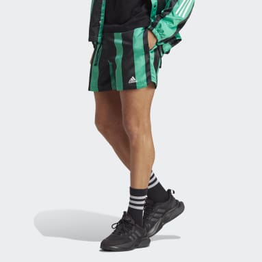 Men's Sportswear Green Satin Shorts