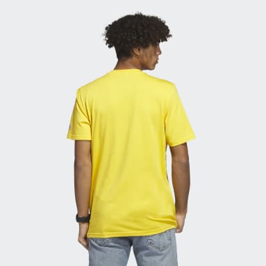 Remera Estampada Linear Beach-Bit Manga Corta Dorado Hombre Sportswear