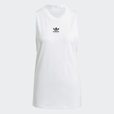 Women Originals White Adicolor Classics Loose Tank Top