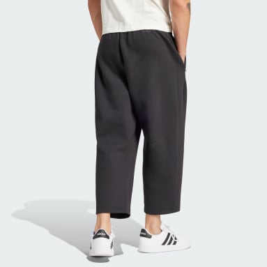 Mens black top adidas tracksuit bottoms