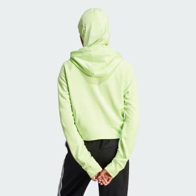 Veste polaire à capuche entièrement zippée AEROREADY Game and Go vert Femmes Entraînement