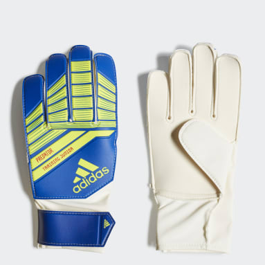 Kids Football Blue Predator Junior Gloves