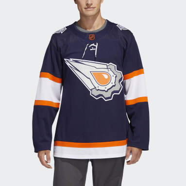 Edmonton Oilers adidas Authentic Orange Alternate Blank Jersey
