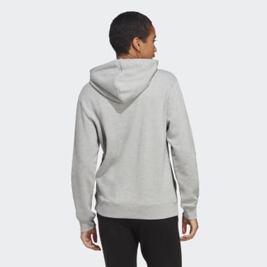 Camisola com Capuz em Moletão Essentials Cinzento Mulher Sportswear