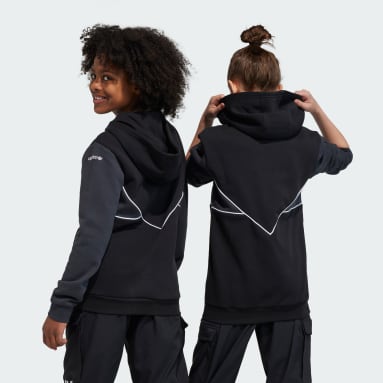 Junior Girls' [8-16] Adicolor Cropped Hoodie, adidas Originals