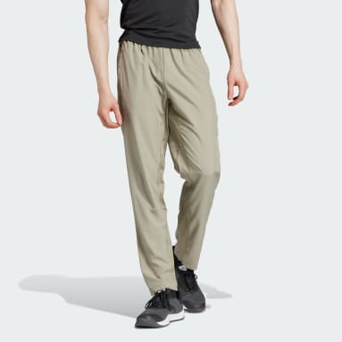Pantalon de training en toile Train Essentials Seasonal vert Hommes Entraînement