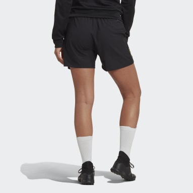 Dam Fotboll Svart Tiro RFTO High-Waisted Shorts