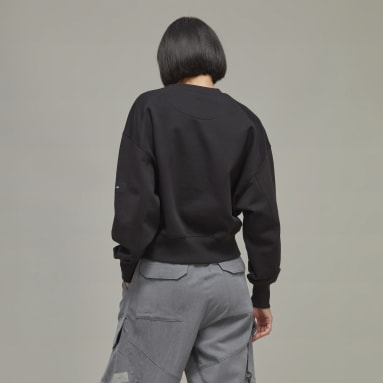 Sudadera cuello redondo Organic Cotton Terry Boxy Y-3 Negro Mujer Y-3