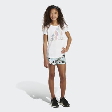 Youth Sportswear White Allover Print Woven Shorts