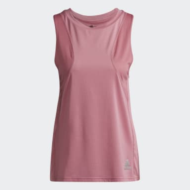 Women Running Pink Own The Run Tank Top