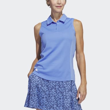 Women's Golf Polo Shirts Sleeveless V Neck Tennis Shirt - White / XS