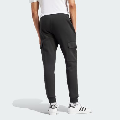 Men Sportswear Black Trefoil Essentials Cargo Pants
