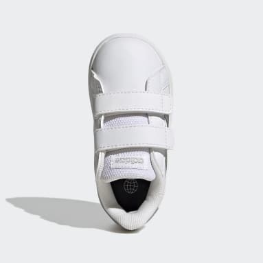 Kinder Sportswear Grand Court Lifestyle Hook and Loop Schuh Weiß