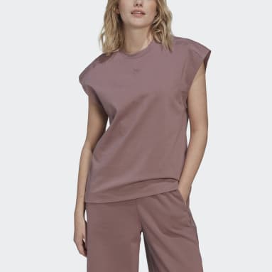 Women Originals Purple Adicolor Contempo Chunky 3-Stripes T-Shirt
