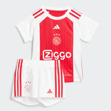 Equipamento Principal 23/24 do Ajax Amsterdam – Criança Branco Criança Futebol