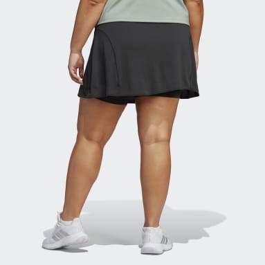 Women's Tennis Black Tennis Match Skirt (Plus Size)