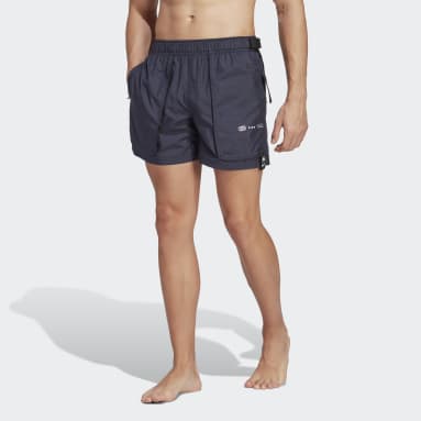 Men Sportswear Blue Parley Buckle Cargo Swim Shorts (Gender Neutral)