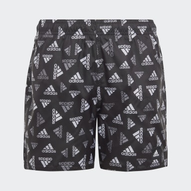 Kluci Sportswear černá Plavecké šortky Logo Print CLX