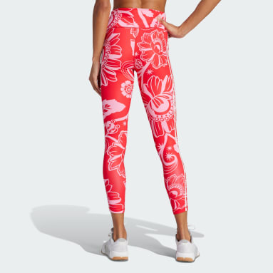 Legging 7/8 adidas x FARM Rio Vermelho Mulher Training