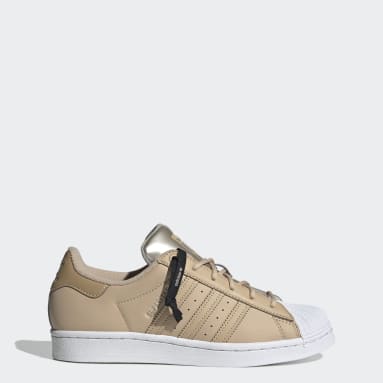 adidas Superstar Shoes - Beige, Men's Lifestyle