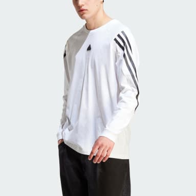 Men Sportswear White Future Icons 3-Stripes Long Sleeve Tee