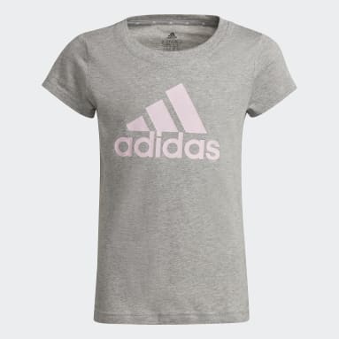 Camiseta adidas Essentials Cinza Meninas Sportswear