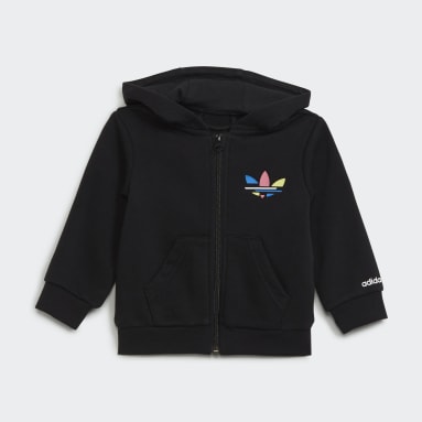 Infants Lifestyle Black 아디컬러 풀집 후디 세트
