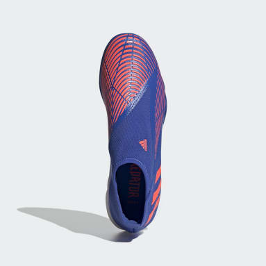 Zapatos de fútbol Predator Edge.3 Sin Cordones Pasto Sintético Azul Fútbol