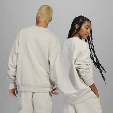 originals Beige Pharrell Williams Basics Crew Sweatshirt (Gender Neutral)