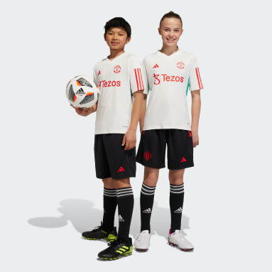 Børn Fodbold Sort Manchester United Tiro 23 Kids træningsshorts