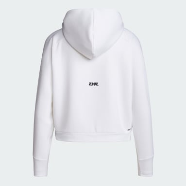 Veste à capuche zippée Argentine Z.N.E. blanc Femmes Sportswear