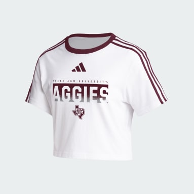 Women's Training White Texas A&M Crop Tee