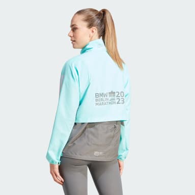 Chaqueta BMW BERLIN-MARATHON 2023 Legends Turquesa Mujer Running