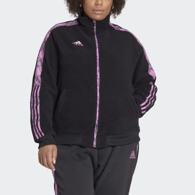 Ženy Životný Štýl čierna Tepláková bunda Tiro Winterized (plus size)